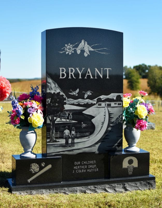 Bryant Headstone with Landscape Design